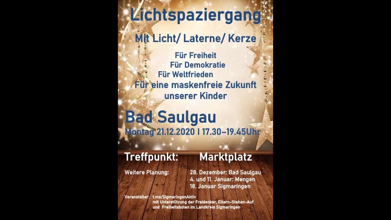 Lichtspaziergang 21.12.2020 Bad Saulgau