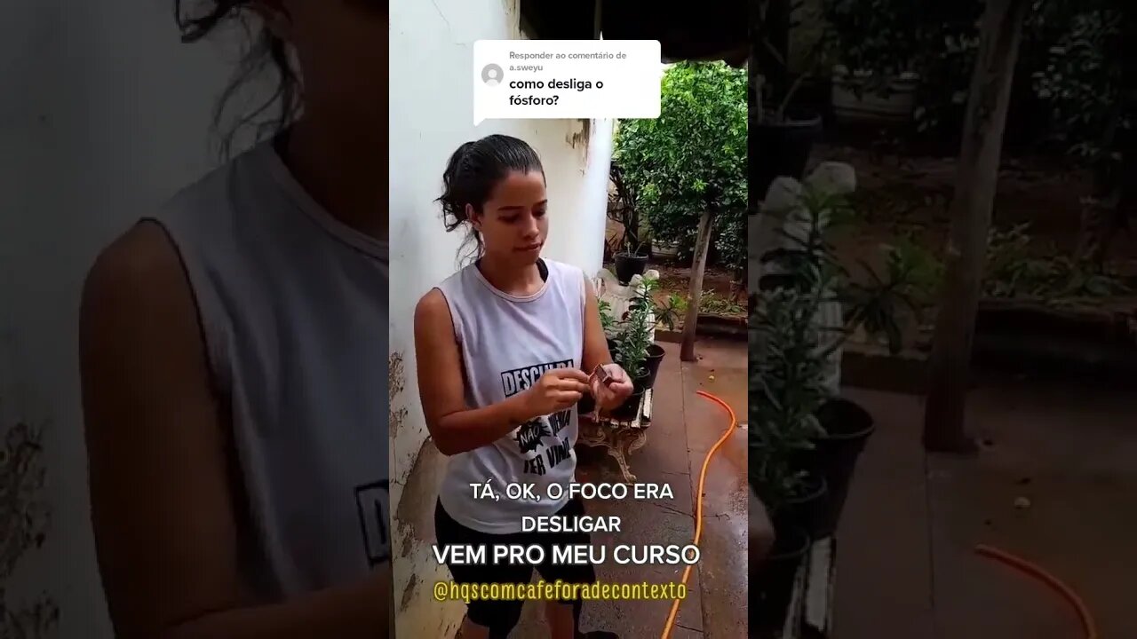 COMO APAGAR O FÓSFORO