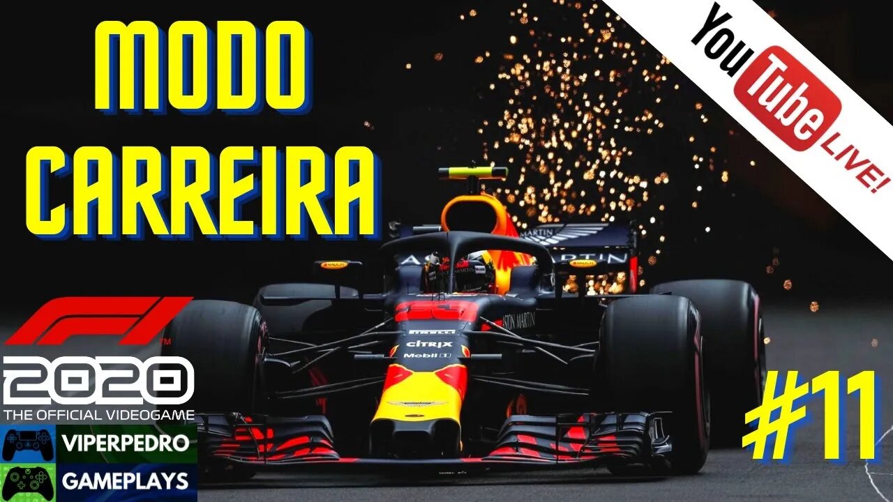 [LIVE] F1 2020 | Modo Carreira / Career Mode | GPs dos EUA e México | #11 (Logitech G923)