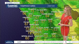 ABC 10News Pinpoint Weather with Meteorologist Leah Pezzetti