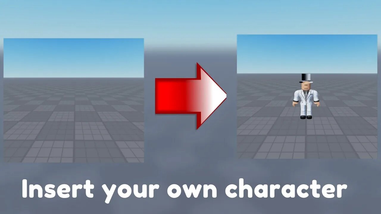 How to insert your character in Roblox Studios