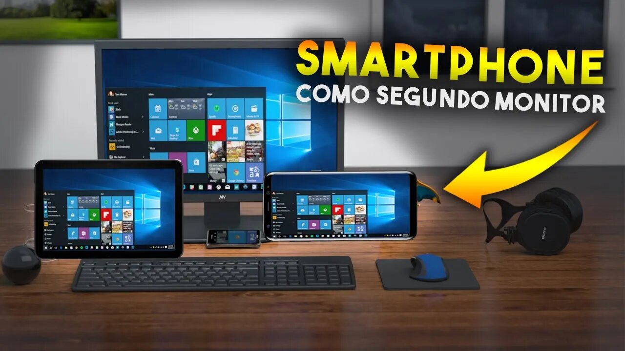 Como usar CELULAR ou TABLET como SEGUNDO MONITOR