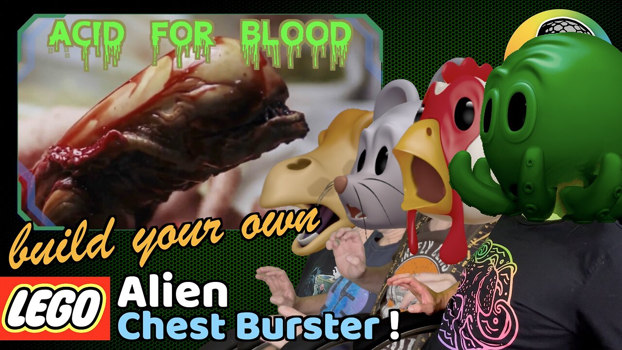 Build your own LEGO Alien Chestburster (Acid for Blood - Bonus Round)