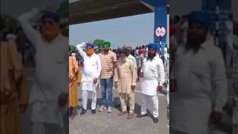 Panjab’s Farmers Raise Khalistan Zindabad Slogans