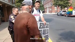 PA: Christian Man Arrested For Protesting A Pride Event On A Public Street