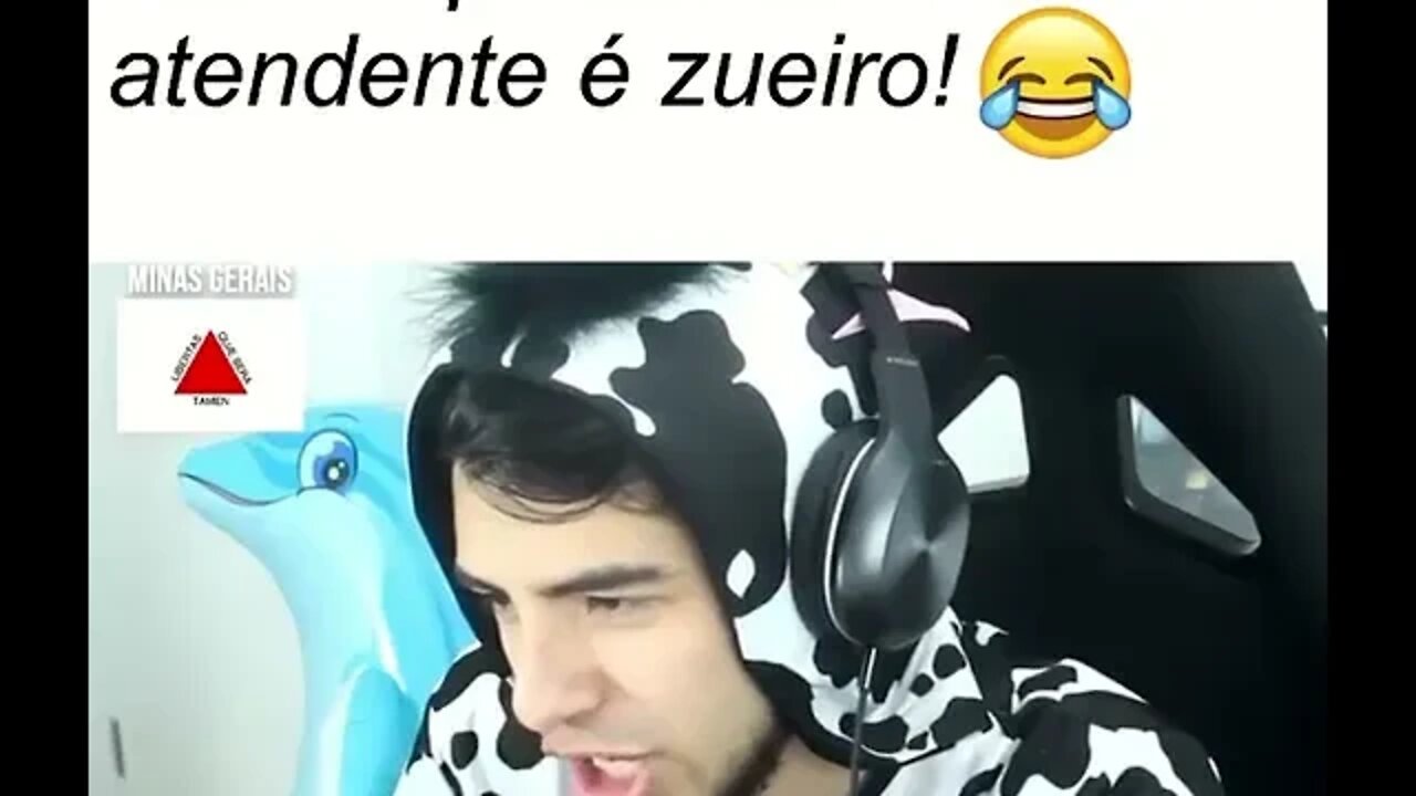 QUANDO VOCE PASSA UM TROTE MAS O ATENDENTE E ZUEIRO ( MEME ) ( VIRAL ) #shorts