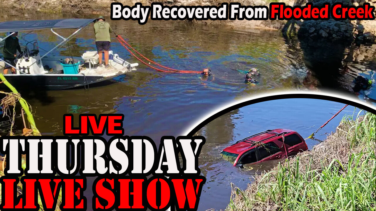 Flooded Road Sweeps Car Away in Florida! BODY RECOVERED!