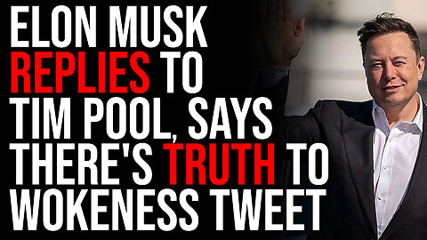 Elon Musk REPLIES To Tim Pool, Says There's TRUTH To Wokeness Being 'Social Zombism'