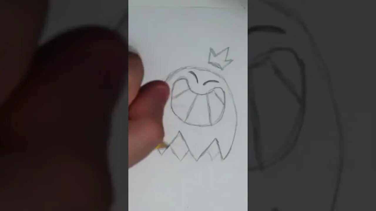 KING GHOSTY SMILING | Doodle Ideas | #shorts