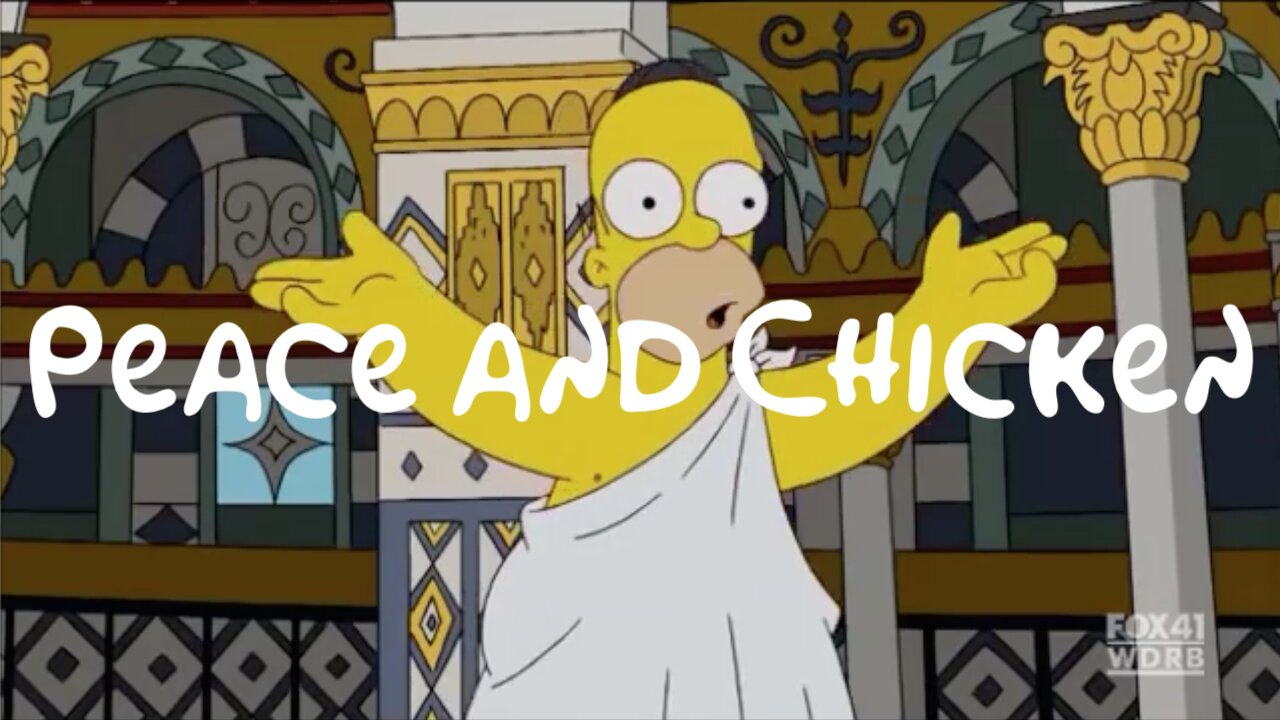 Homer Simpson - Peace and Chicken