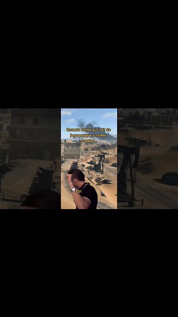 Quando tenho que sair do jogo porque a mulher mandou