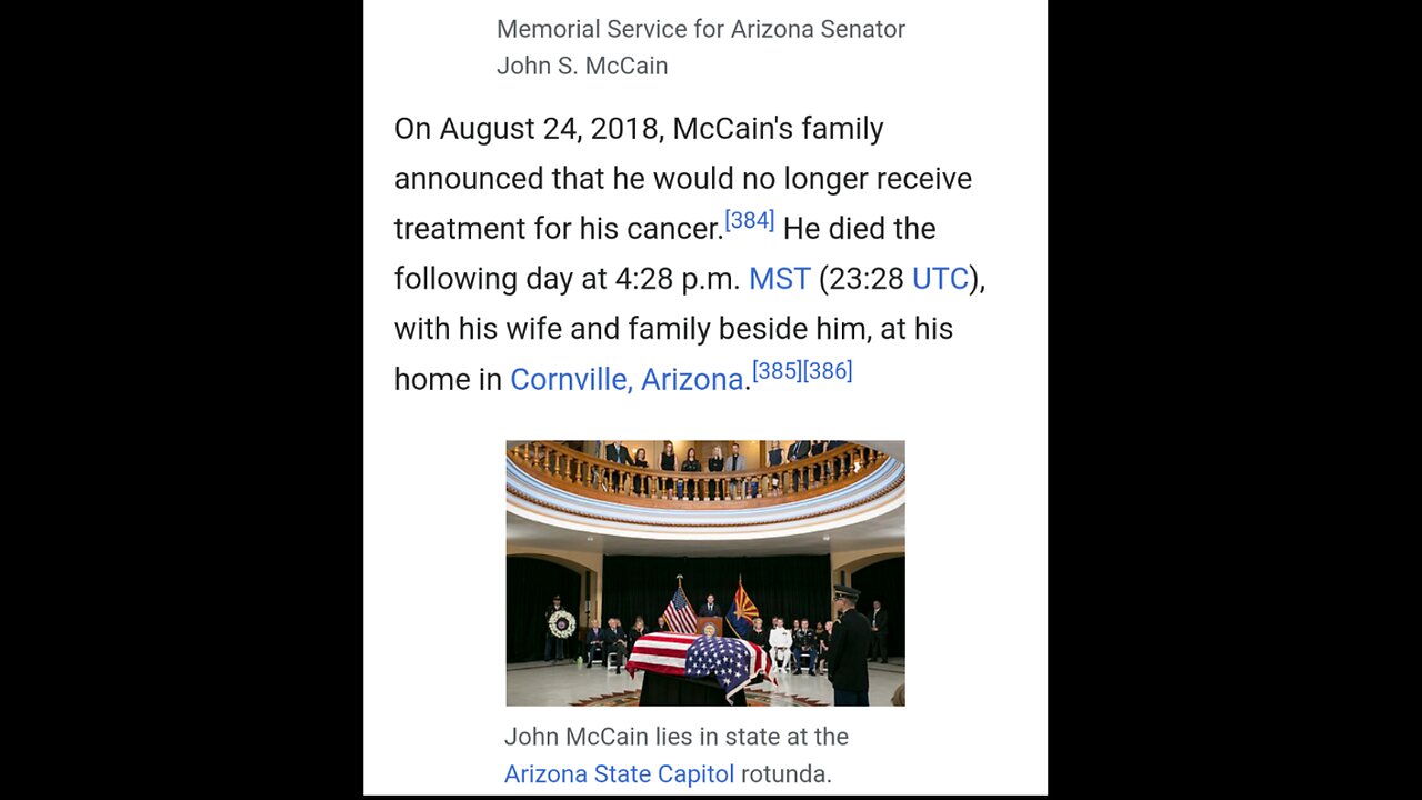 John McCain was put to death?