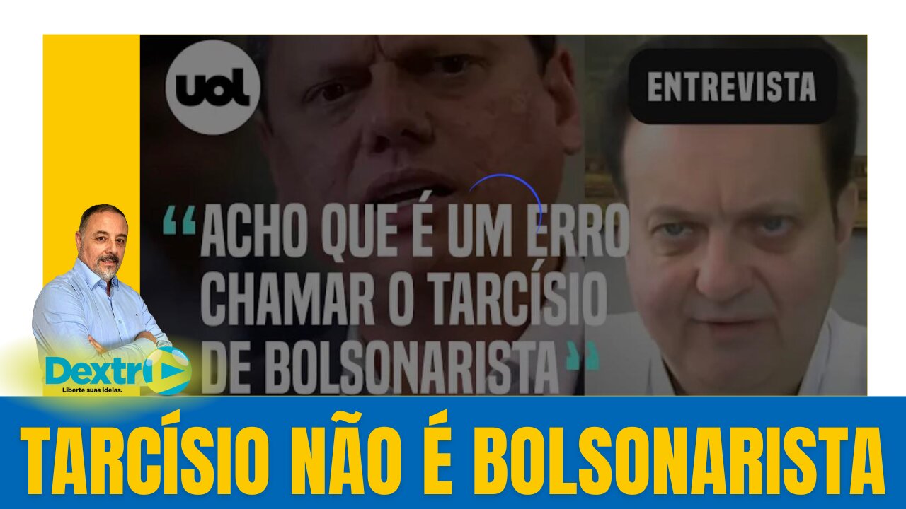 TARCÍSIO NÃO É BOLSONARISTA