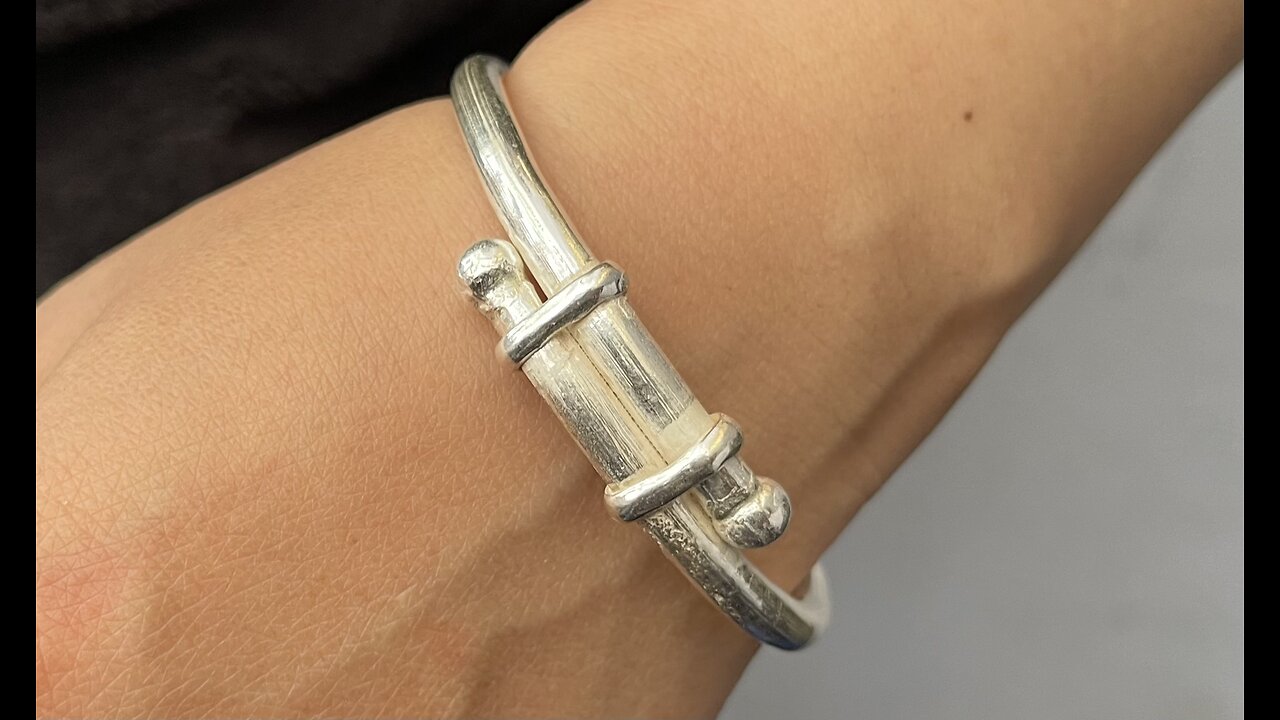 Hollow silver bangle making