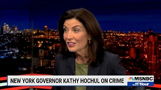 Governor Kathy Hochul is confronted by MSNBC reporter about crime and slams her