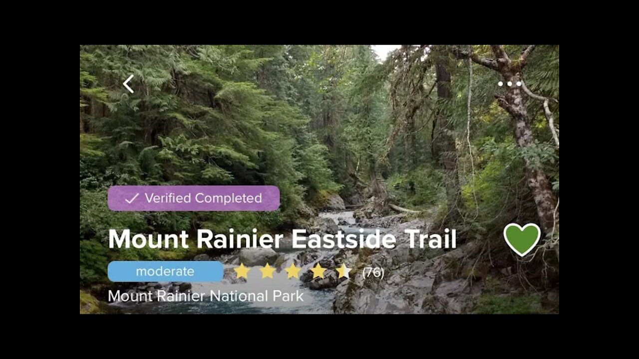 Trail Reviews- Mount Rainier Eastside Trail [ Trailhead at Ohanapecosh Campground ]