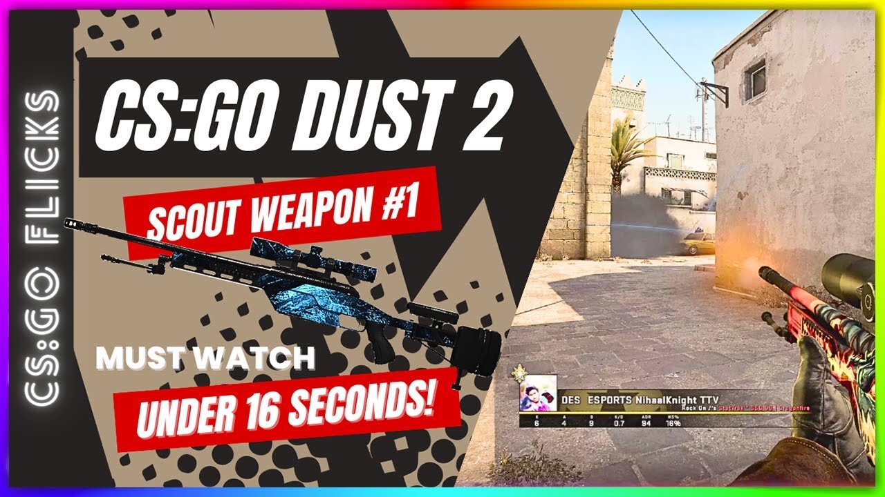 CSGO Dust 2: Scout Underrated Weapon | #csgo #csgoskills