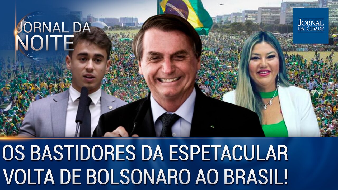 Os bastidores da espetacular volta de Bolsonaro ao Brasil - Jornal da Noite 30/03/23