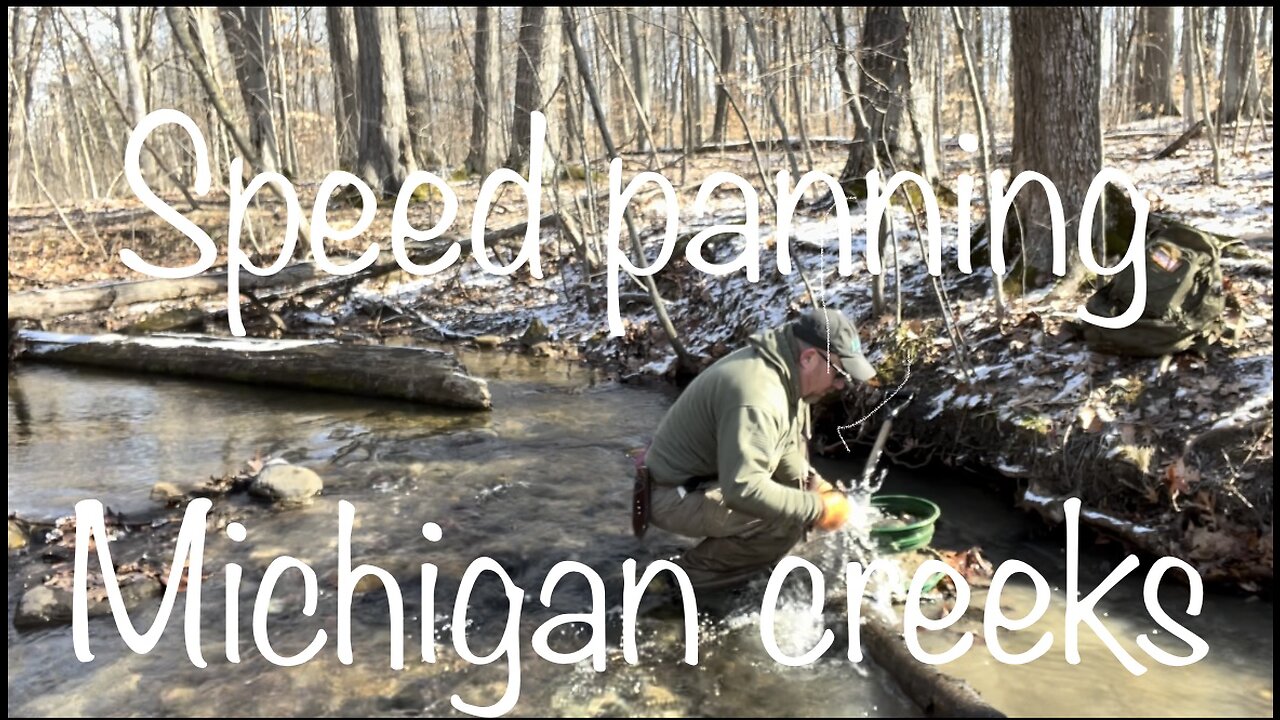 Speed panning Michigan creeks