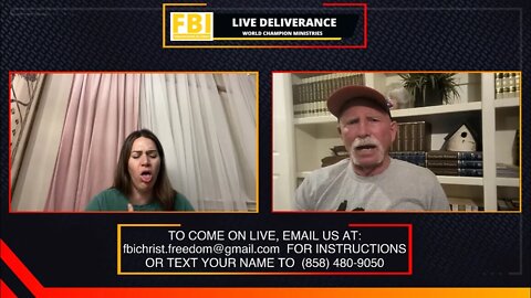 FREE LIVE DELIVERANCE ON SATURDAY 7PM PACIFIC