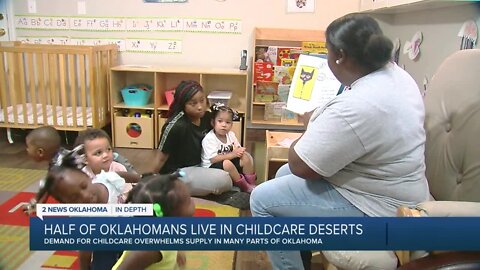 Half of Oklahomans Live in Childcare Deserts