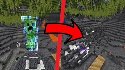 huge charged creeper explosion! 💥🤯🤯