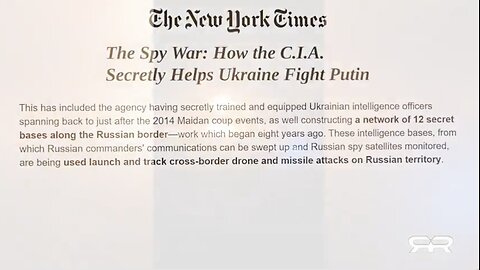 CIA Admits To Instigating War With Russia