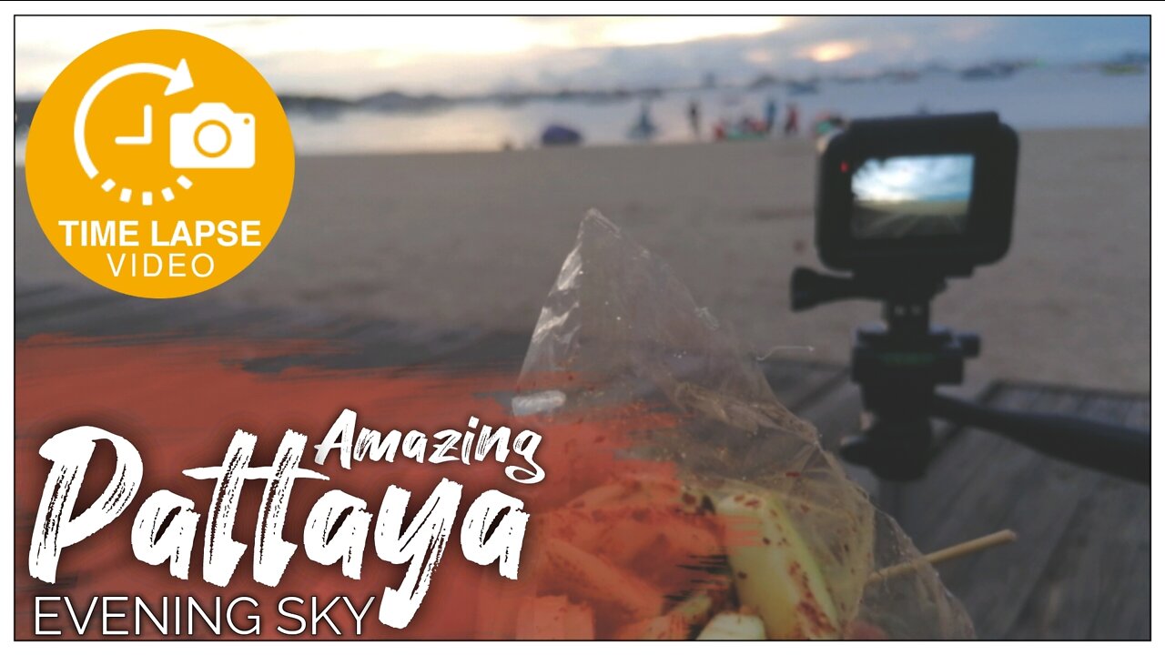 AMAZING SUNSET TIME-LAPSE FROM PATTAYA BEACH ROAD THAILAND