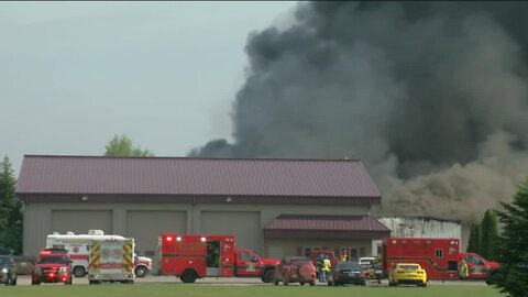 Six injured in five-alarm fire at Summerset Marine Company in Eagle, Wis.