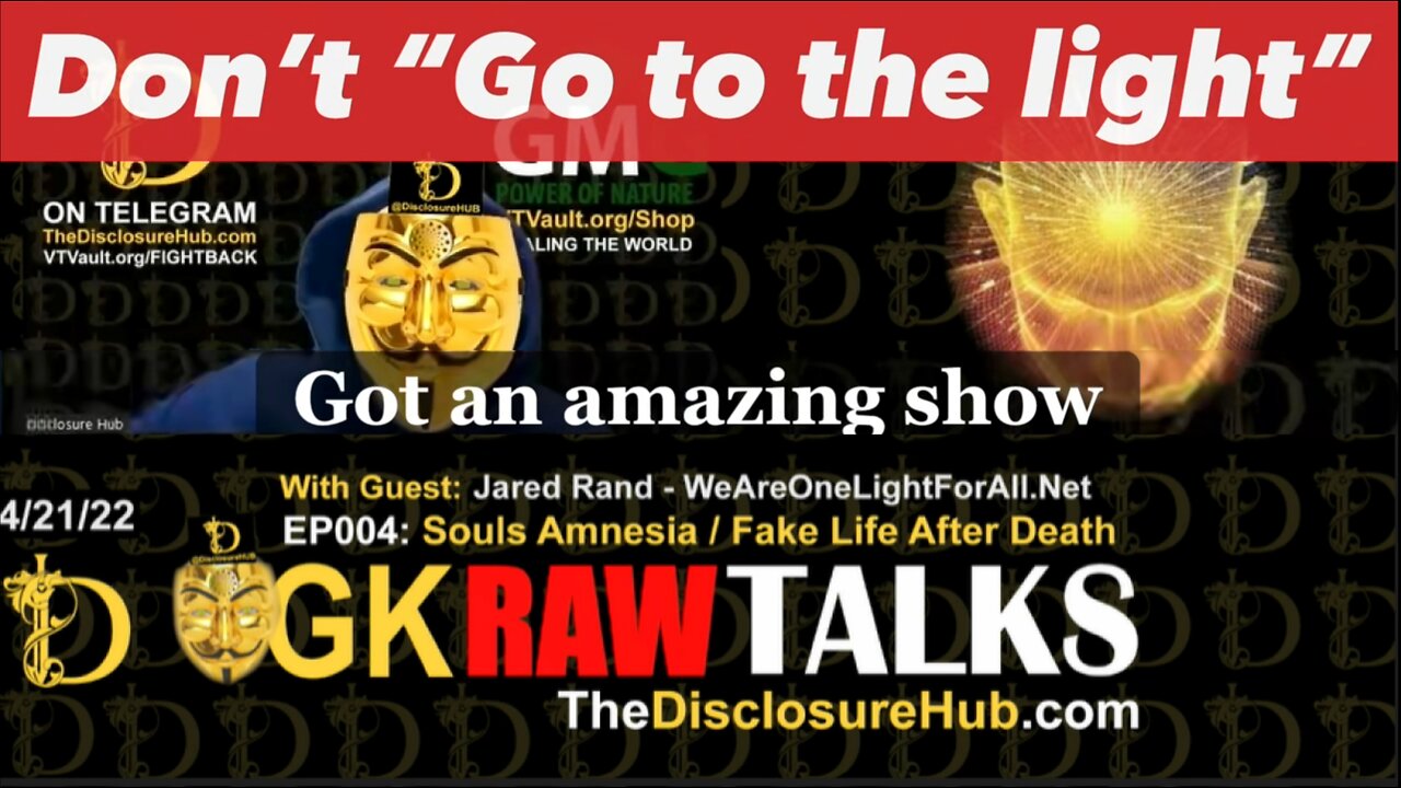 GK Raw Talks EP:004: "Dont Go to the Light!" Guest: Jared Rand