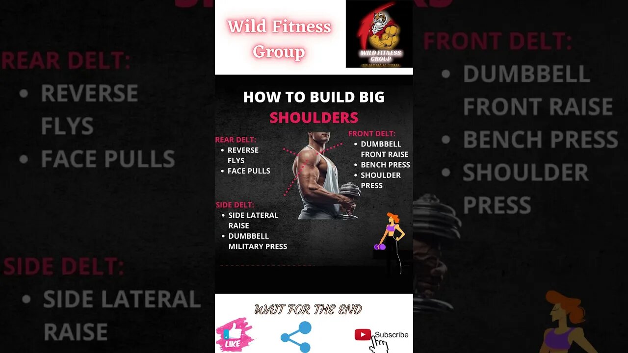 🔥How to build big shoulders🔥#shorts🔥#wildfitnessgroup🔥4 April 2022🔥