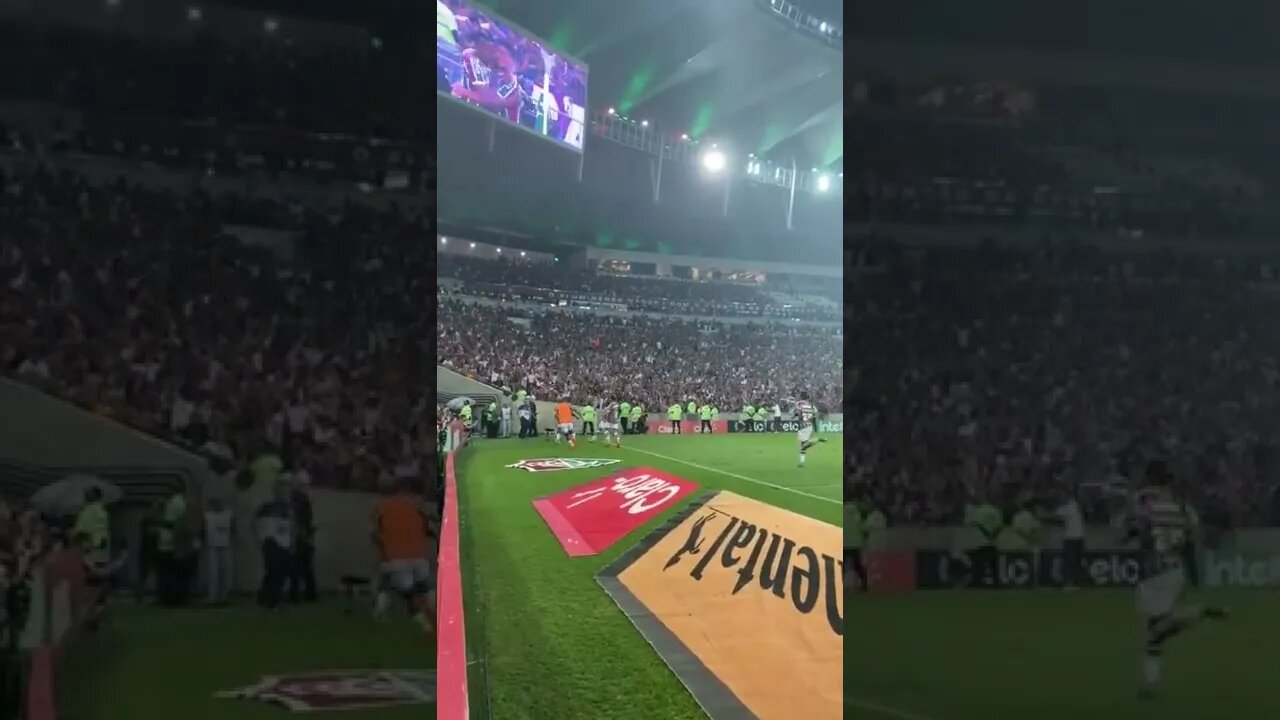 Gol da Cano visto de dentro do campo - Fluminense 2x2 Fortaleza