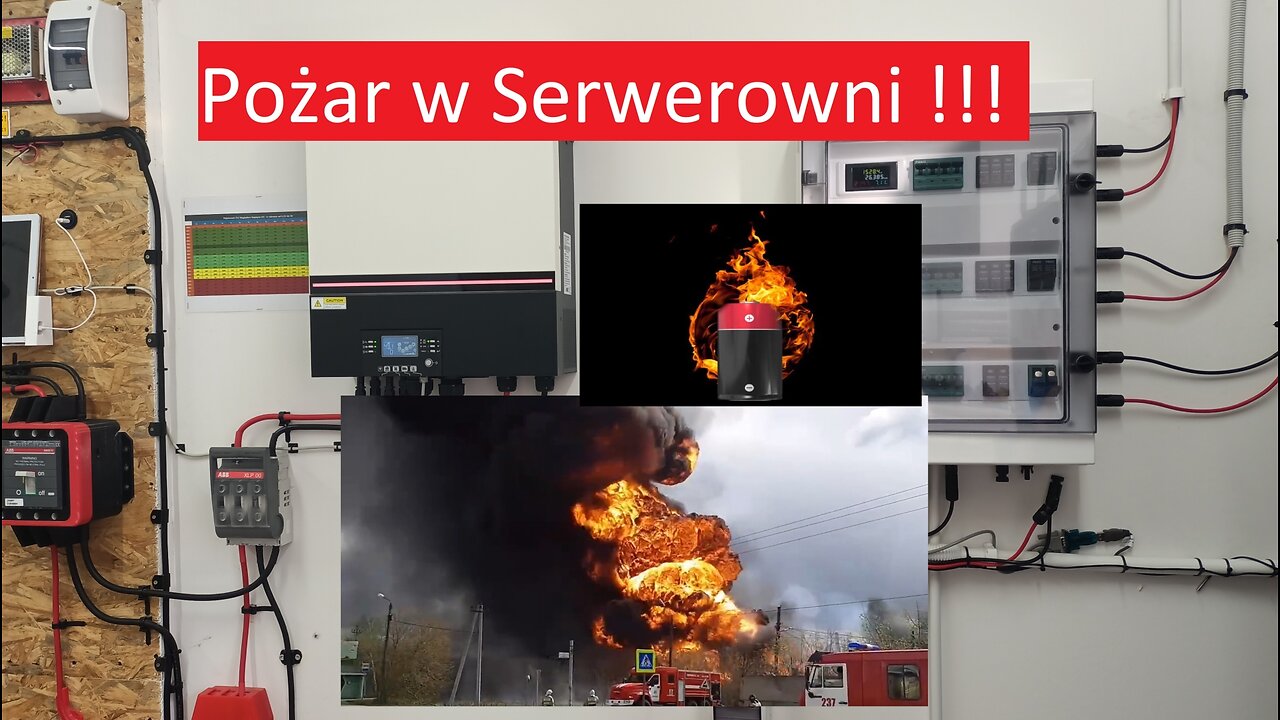 Pożar w Serwerowni Fotowoltaika