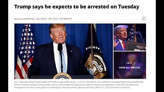 Trump says he expects to be arrested on Tuesday