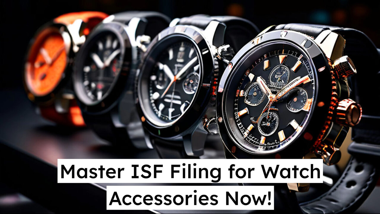 Unlocking the Secrets: Filing an ISF for Watch Accessories