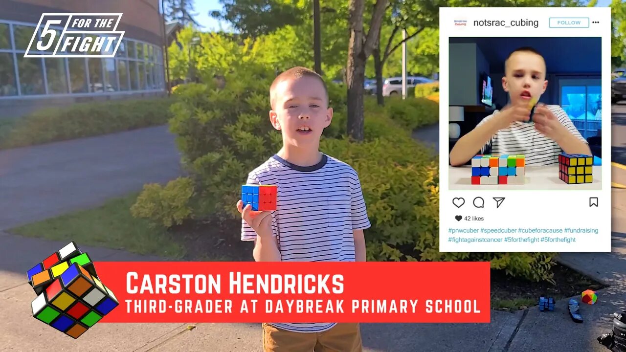 GoFundMe spotlight: Third grader uses cubing skills to raise money for cancer research