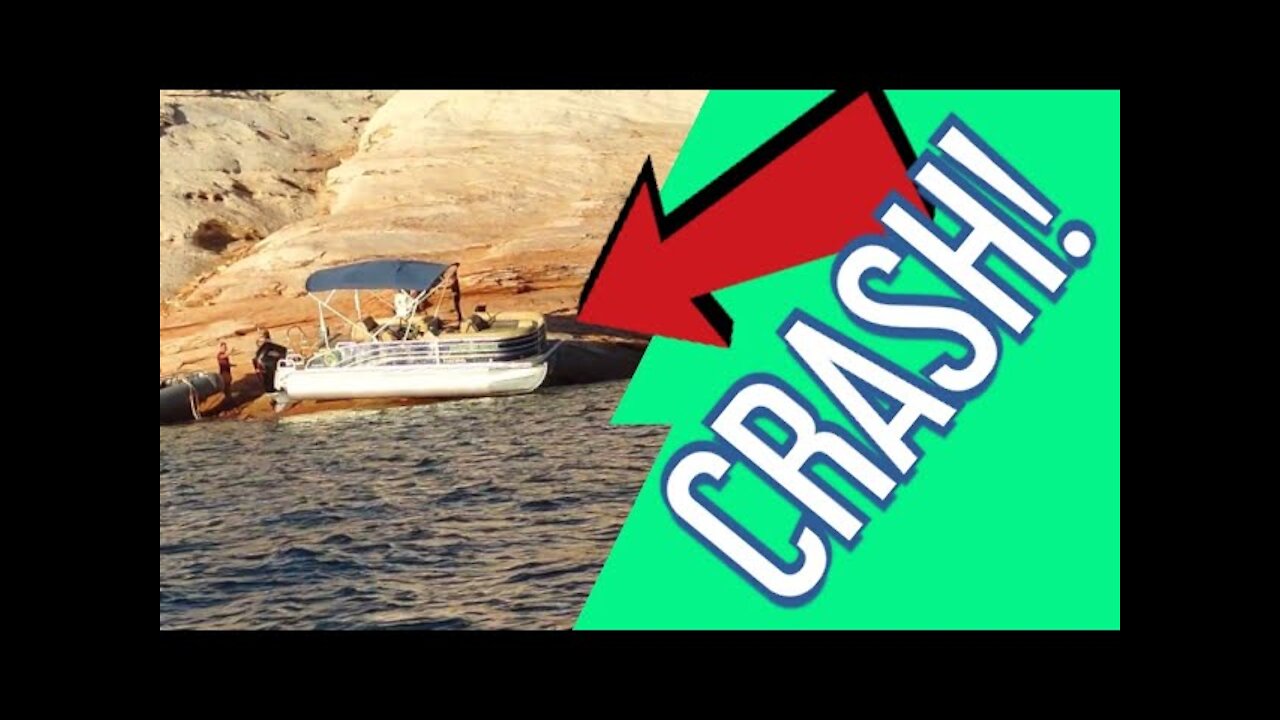 Tritoon Boat on the Rocks! Lake Powell 2021, Aug 9th