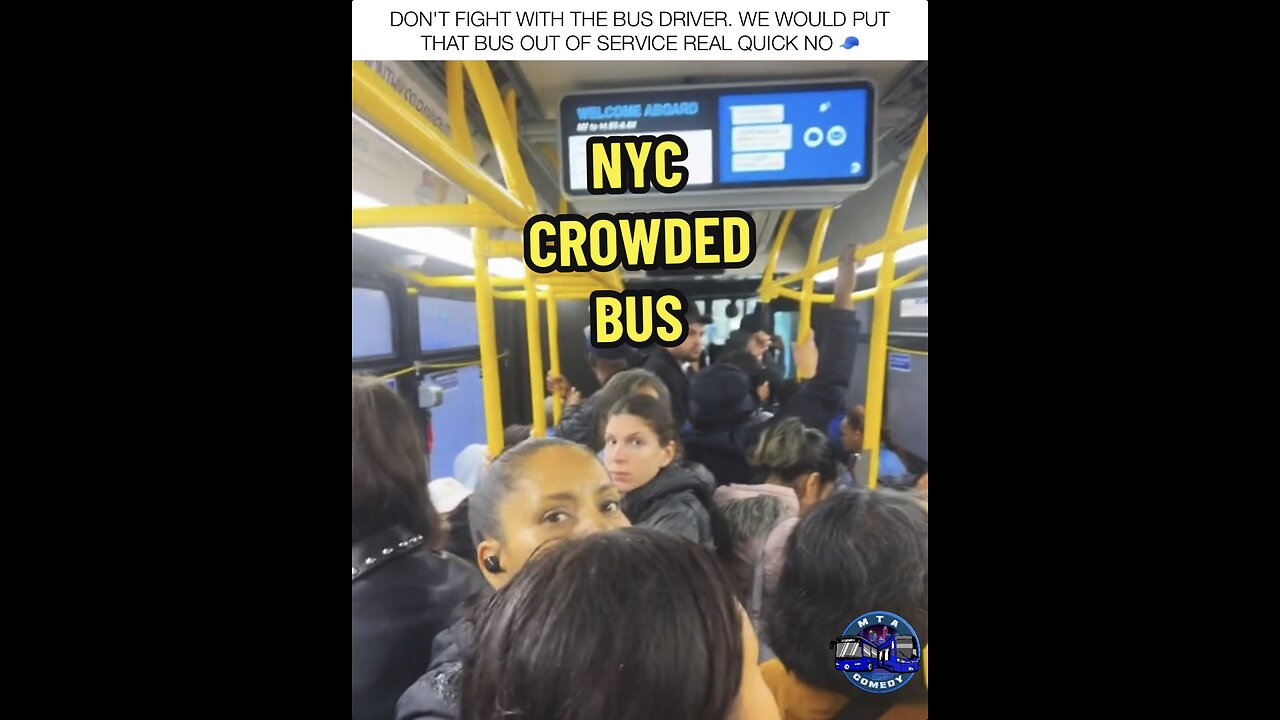 NYC CROWDED BUS