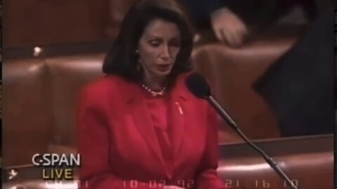 FLASHBACK FRIDAY: 1992, Nancy Pelosi setting the stage for Agenda 21…