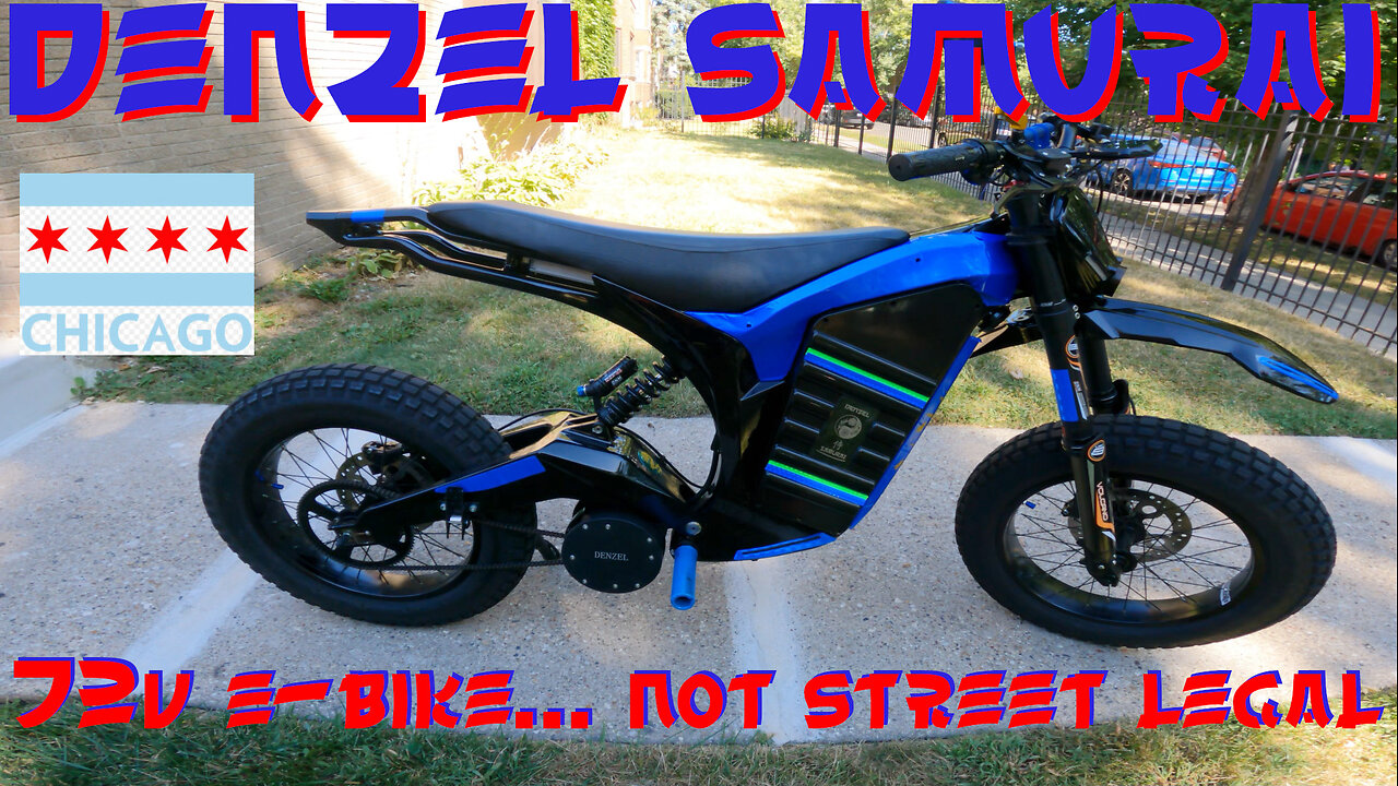 DENZEL SAMURAI 72V E-BIKE : SOLAR E-CLIPSE LOOK-ALIKE : JOYRIDING THRU STREETS ON NORTHSIDE CHICAGO!