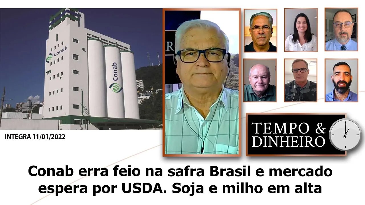 Conab erra feio na safra Brasil e mercado espera por USDA. Soja e milho em alta