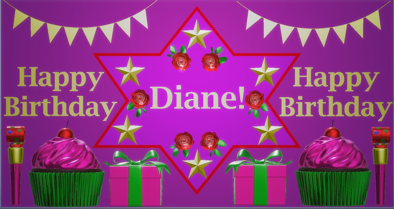 Happy Birthday 3D - Happy Birthday Diane - Happy Birthday To You - Happy Birthday Song