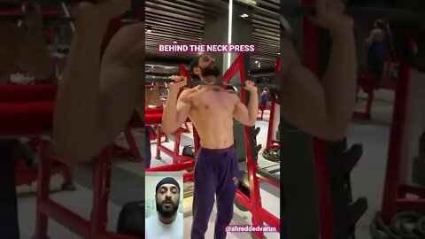 BEHIND THE NECK PRESS BENEFITS #shorts #youtubeshorts