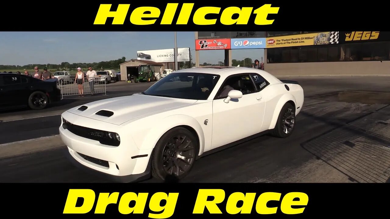 Dodge Challenger Hellcat Drag Race Wednesday Night Drags