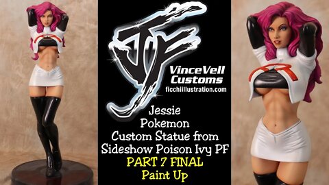 Jessie Pokemon Custom Statue Part 7 Final Paint Up