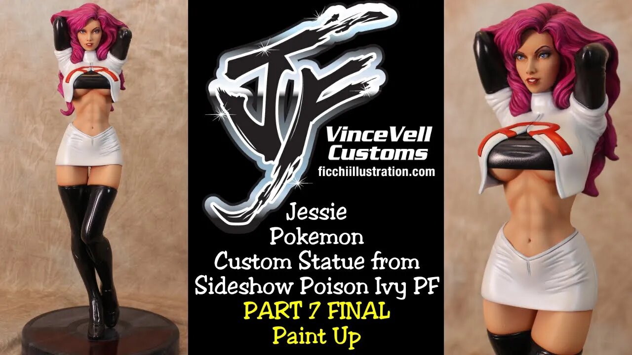 Jessie Pokemon Custom Statue Part 7 Final Paint Up