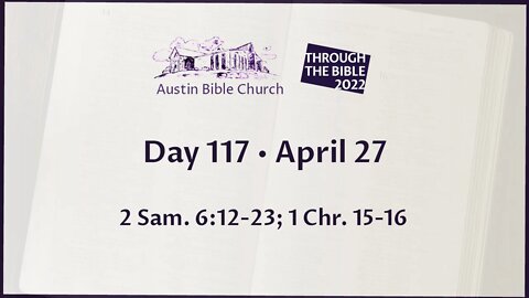 Through the Bible 2022 (Day 117)