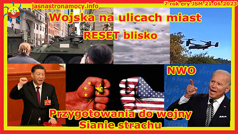 Wojska na ulicach miast RESET blisko NWO Przygotowania do wojny Sianie strachu