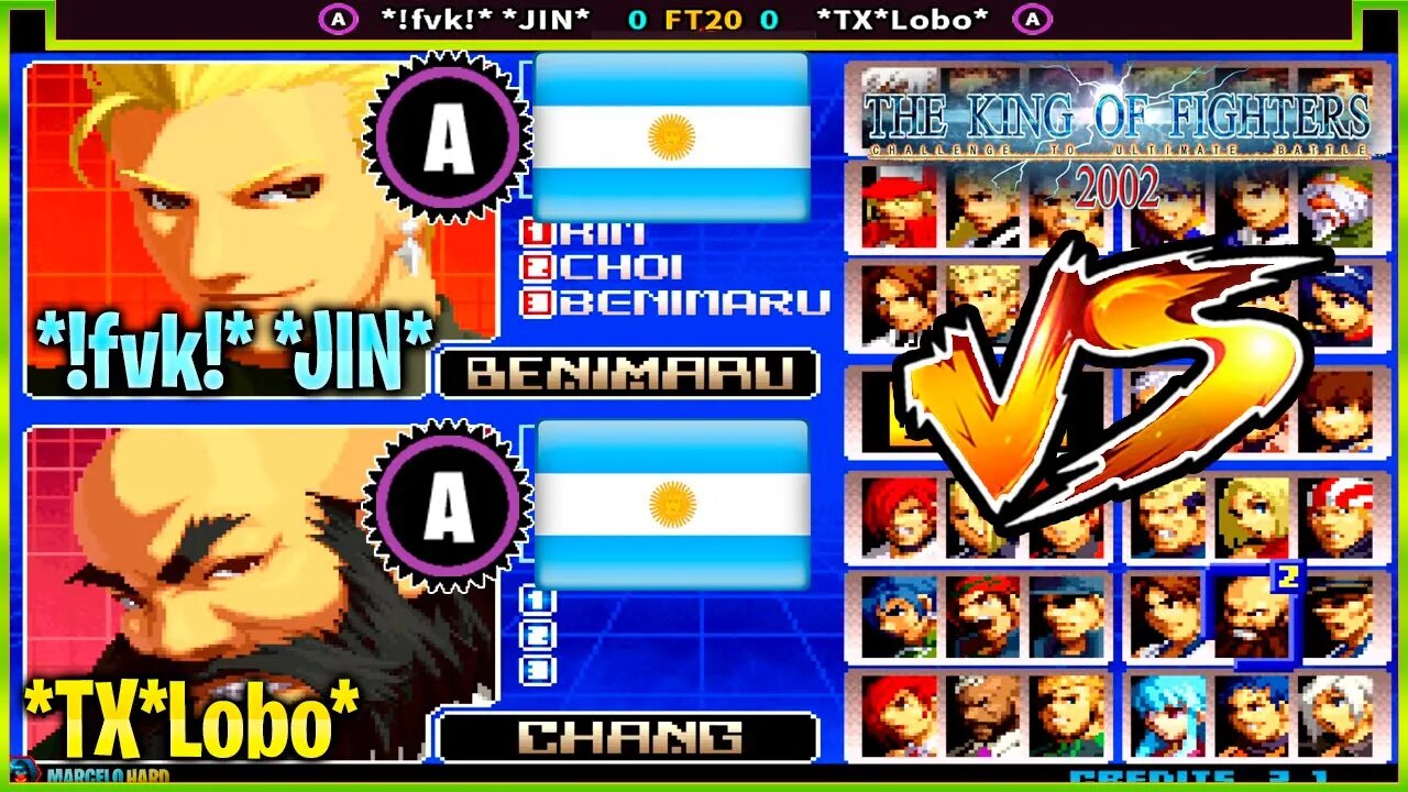 The King of Fighters 2002 (*!fvk!* *JIN* Vs. *TX*Lobo*) [Argentina Vs. Argentina]