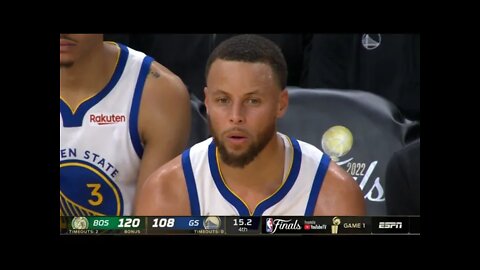 Stephen Curry About to CRY as Celtics Embarass them with a 17-0 Run!!